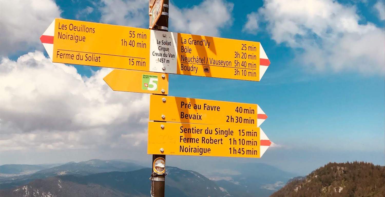 Wanderwege im Schweizer Jura, Schweiz Mobil 