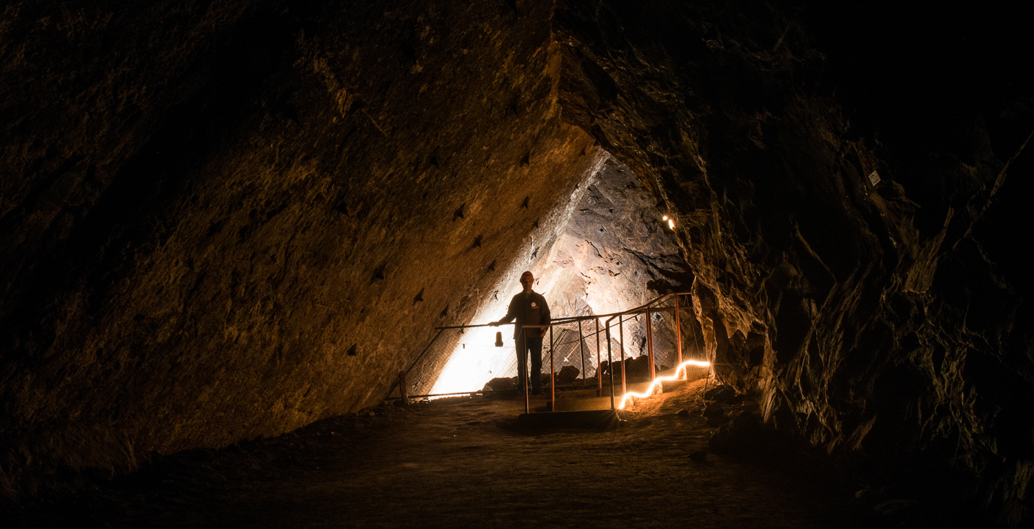 Schlemmerführung in den Tunnels der Asphaltminen von La Presta, Val-de-Travers 