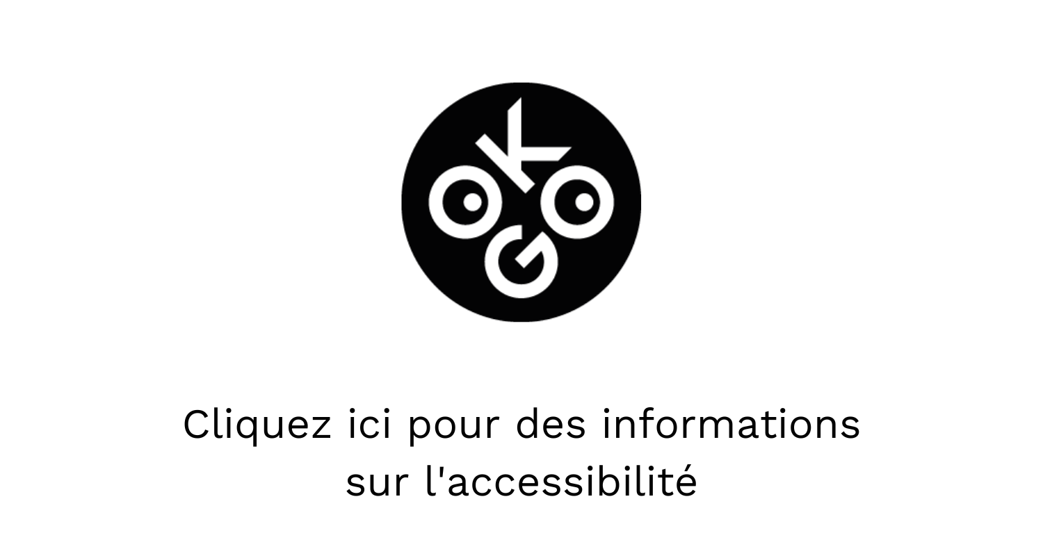 Logo de l'initiative OK:GO "Cliquez ici pour des informations sur l'accessibilité"